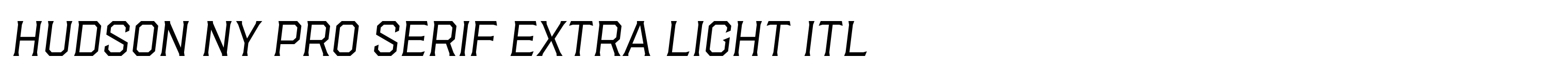 Hudson NY Pro Serif Extra Light Itl